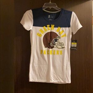 Green Bay Packers Nike shirt.